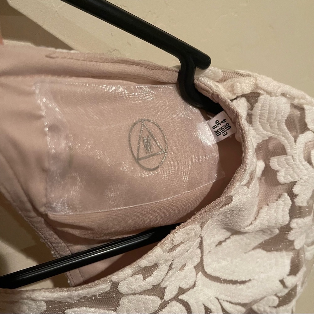 Missguided bridal white long sleeve open back long - Picture 7 of 8